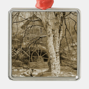 Vintage Waterwheel Metal Tree Decoration