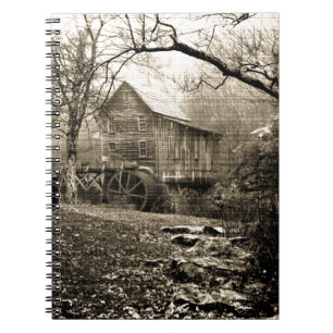 Vintage Waterwheel Notebook