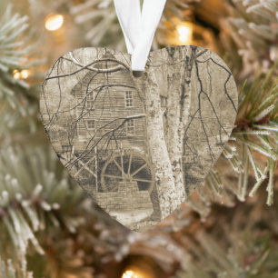 Vintage Waterwheel Ornament