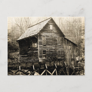 Vintage Waterwheel Postcard