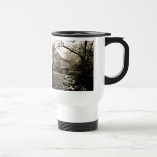 Vintage Waterwheel Travel Mug