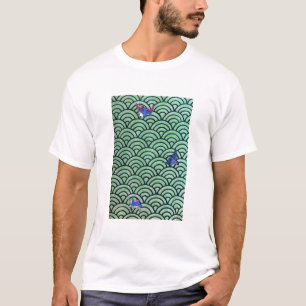 Vintage Wave & Birds T-Shirt