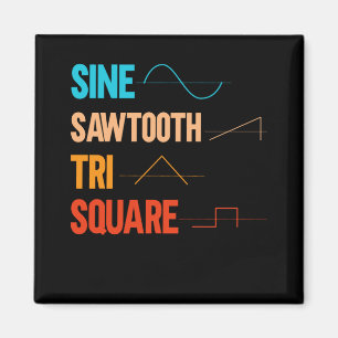 Vintage Waveform Analogue Music Magnet