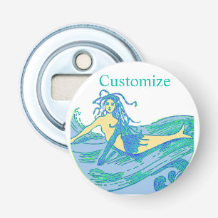 Vintage Waveriding Mermaid Thunder_Cove Bottle Opener