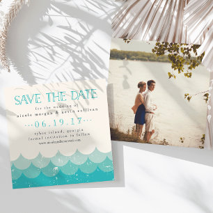 Vintage Waves Wedding Save The Date