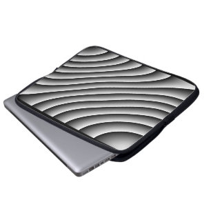 Vintage Wavy Lines Laptop Bag