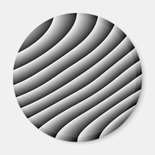 Vintage Wavy Lines Magnet