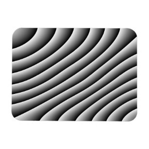 Vintage Wavy Lines Magnet