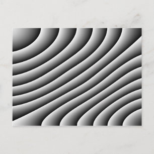 Vintage Wavy Lines Postcard
