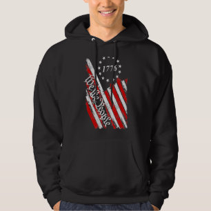 Vintage We The People 1776 American Flag 4th Of Ju Hoodie