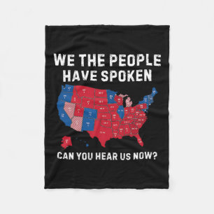 Vintage We The People Have Spoken Can You Hear Us Fleece Blanket