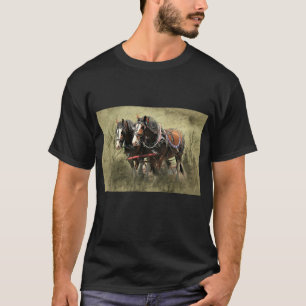 Vintage Weathered Clydesdale Postcard T-Shirt