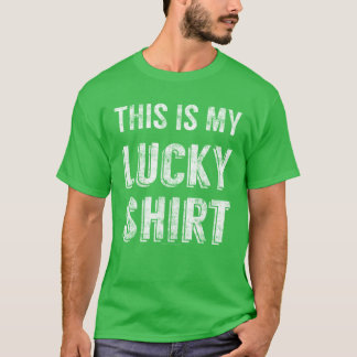 Vintage Weathered Graphic St Patricks Day Lucky T-Shirt