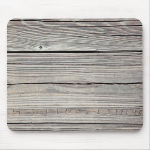 Vintage Weathered Wood Background - Old Board Mouse Mat
