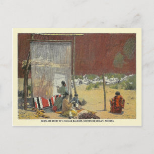 Vintage Weavers Postcard