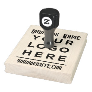 Vintage Website Your Business Logo Custom Rubber Stamp