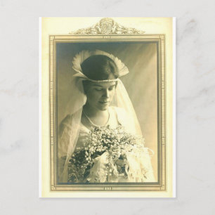 Vintage Wedding A Bride Postcard