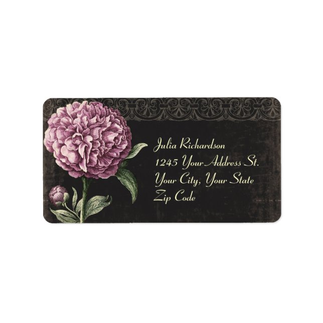 vintage wedding address labels (Front)