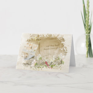 Vintage Wedding Album Congratulations Card