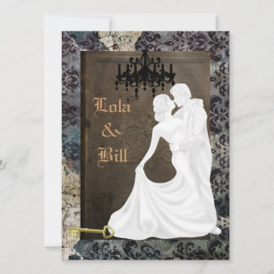 Vintage Wedding Antique INVITATION