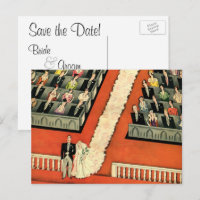 Vintage Wedding Art Deco Newlyweds Save the Date