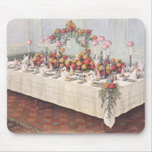 Vintage Wedding Banquet Table Mouse Mat
