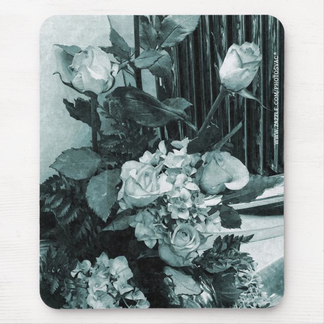 Vintage Wedding Bouquet Mouse Mat (Front)