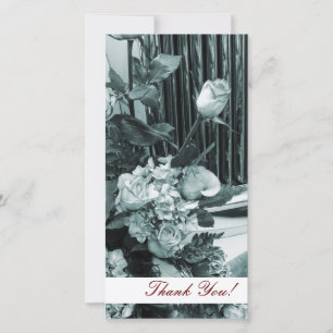 Vintage Wedding Bouquet Thank You Card
