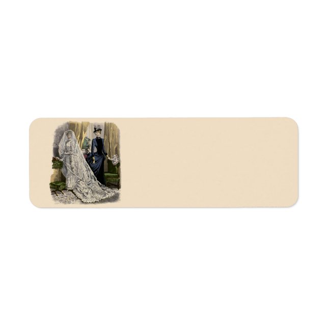 Vintage Wedding Bridal Portrait, Victorian Bride (Front)