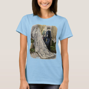 Vintage Wedding Bridal Portrait, Victorian Bride T-Shirt