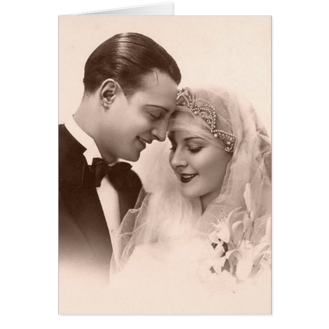 Vintage Wedding Bride and Groom (Front)