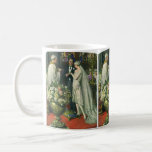 Vintage Wedding, Bride and Groom with Menorah Coffee Mug<br><div class="desc">Vintage illustration love and romance wedding ceremony image featuring a couple getting married in a beautiful synagogue with stained glass windows,  flowers and a seven branch menorah. The bride is wearing a long white wedding gown and the groom is handsome in his tuxedo.</div>