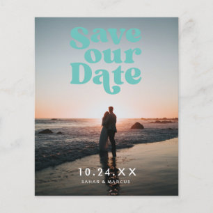 Vintage Wedding Budget Save the Date  Flyer
