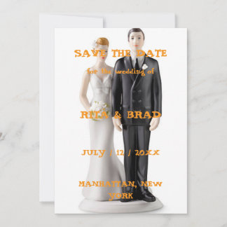 Vintage Wedding Cake Topper Photo Save The Date