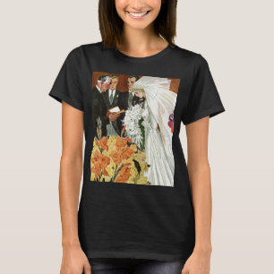 Vintage Wedding Ceremony with Bride and Groom T-Shirt