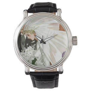 Vintage Wedding Ceremony with Bride and Groom Watch