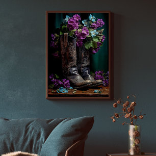 Vintage Wedding Cowboy Boots Decoupage  Tissue Paper