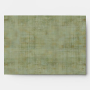 Vintage Wedding Damask Green Brown Envelope