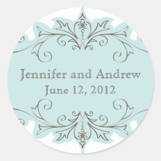 Vintage Wedding Favour Stickers