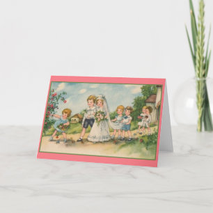 Vintage Wedding Greeting Card