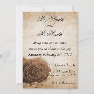 Vintage Wedding Invitation