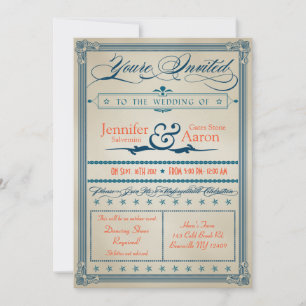 Vintage Wedding Invitation