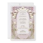 Vintage Wedding Invitations Art Nouveau by Mucha