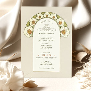 Vintage Wedding Invitations Art Nouveau by Mucha