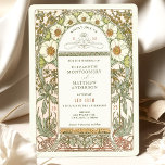 Vintage Wedding Invitations Art Nouveau by Mucha<br><div class="desc">Art Nouveau Vintage wedding invitations by Alphonse Mucha in a floral, romantic, and whimsical design. Victorian flourishes complement classic art deco fonts. Please enter your custom information, and you're done. If you wish to change the design further, simply click the blue "Customise It" button. Thank you so much for considering...</div>