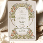 Vintage Wedding Invitations by William Morris<br><div class="desc">Art Nouveau Vintage wedding invitations by William Morris in a floral, romantic, and whimsical design. Victorian flourishes complement classic art deco fonts. Please enter your custom information, and you're done. If you wish to change the design further, click the blue "Customise It" button. Thank you so much for considering my...</div>