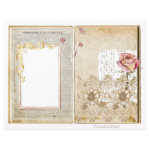 Vintage Wedding Junk Journal Scrapbook Page 1 & 2