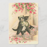 Vintage Wedding Kittens