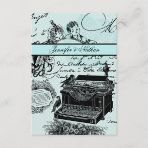 Vintage Wedding Love Letters RSVP Card