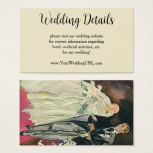 Vintage Wedding Newlyweds, Happy Bride and Goom